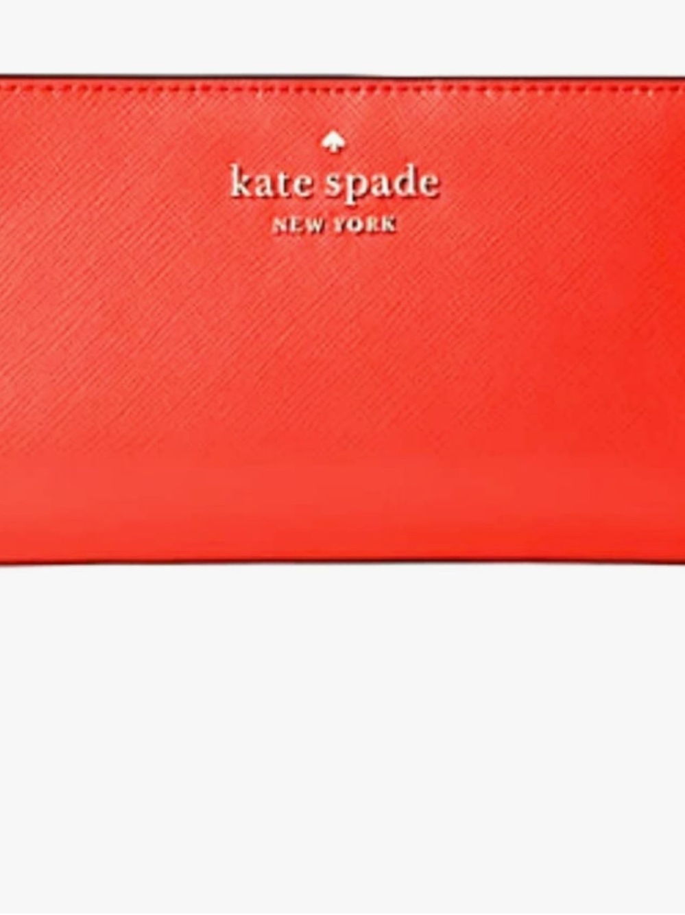 Kate Spade New York Sylvia Small Slim Bifold Wallet in Orange